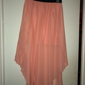 Really pretty pink skirt.